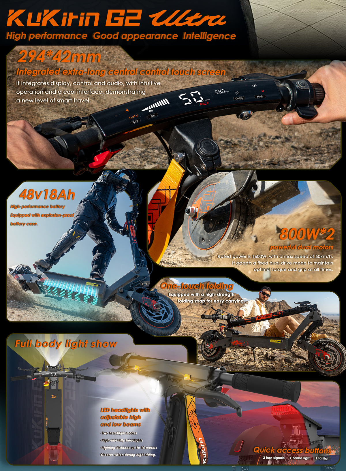 KuKirin G2 Ultra Electric Scooter detail image 5