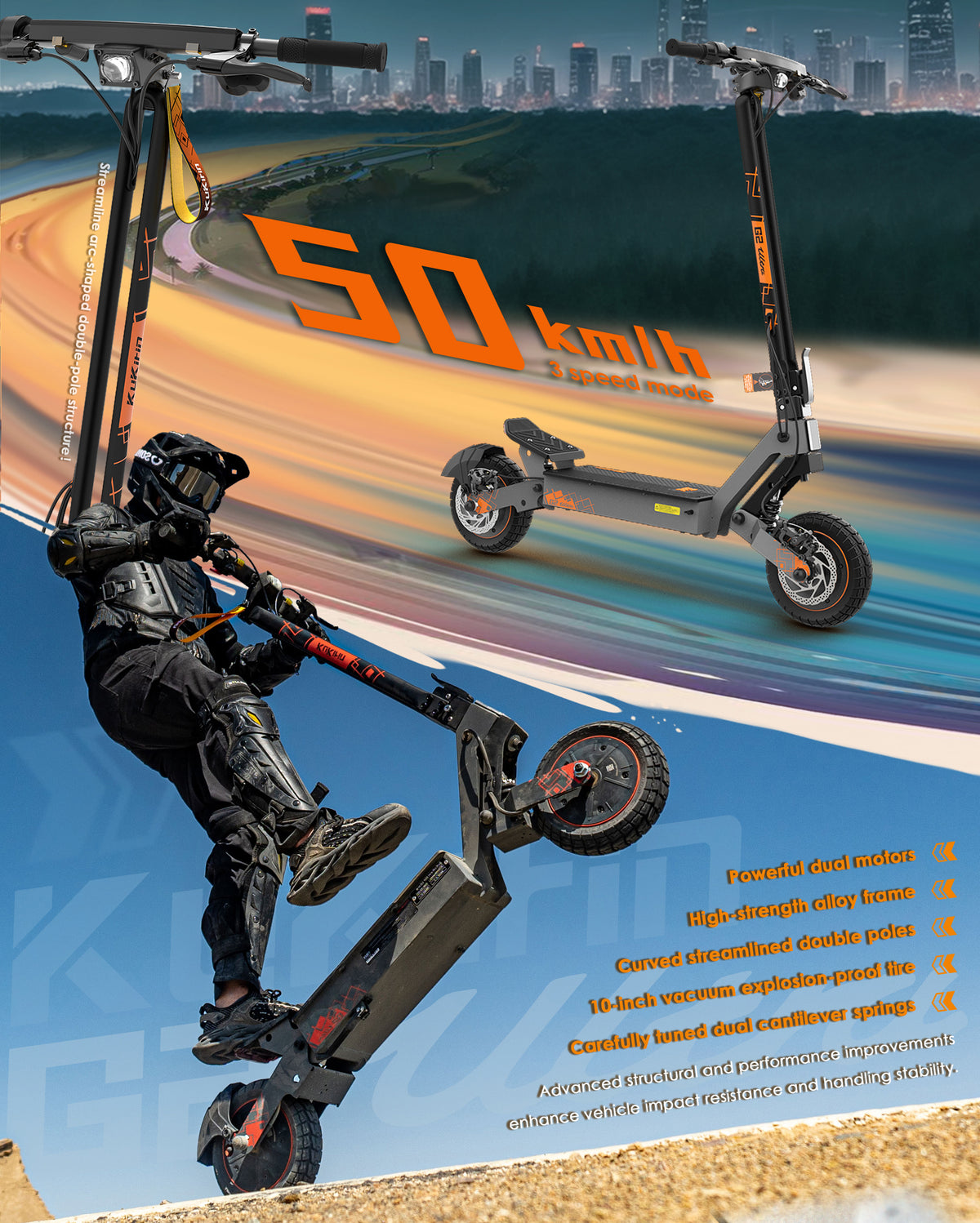KuKirin G2 Ultra Electric Scooter detail image 6